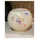 KITCHEN KRAFT COOKIE JAR, CREAM GLAZE, TULIP