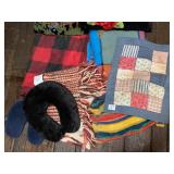 ASSORTED TEXTILES, INCLUDES NEEDLEPOINT PILLOWS