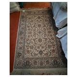 ORIENTAL STYLE AREA RUG, WOVEN WOOL, FLORAL