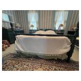 PAINTED WOOD BED FRAME INCLUDES MATTRESS, BOX