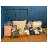 ASSORTED DECORATIVE THROW PILLOWS, INCLUDES