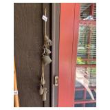 HANGING BRASS BELLS, ROPE HANGER.