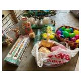 EASTER COLLECTION FIGURINES, RESIN BUNNIES, TREE