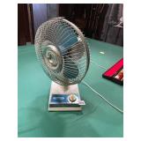 PANASONIC DESK FAN, PLASTIC CONSTRUCTION, BLUE