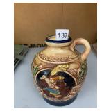 CERAMIC JUG, YANKEE DOODLE RELIEF DECORATION,