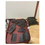 ASSORTED HARDWARE, INCLUDES METAL DOOR HINGES AND