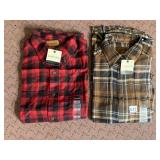 ST. JOHN'S BAY MENS FLANNEL SHIRTS, LONG SLEEVE,