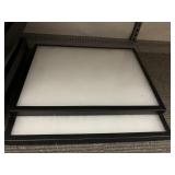 BLACK FRAMED LIGHT PANELS, TRANSLUCENT ACRYLIC
