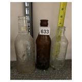 GLASS BOTTLES, INCLUDES CITRATE OF MAGNESIA,