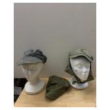 RAILROAD ENGINEER CAP, HICKORY STRIPE COTTON,