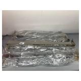 CHROME-PLATED METAL WALL-MOUNTED DISPLAY RACK,