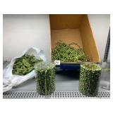 CHRISTMAS DECOR, GREEN GLITTER MISTLETOE,