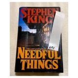 STEPHEN KING NEEDFUL THINGS, HARDCOVER BOOK W/