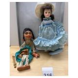 MARIONETTE PUPPET W/ WOODEN CONTROL BAR,