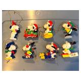 PEANUTS SNOOPY CHRISTMAS ORNAMENTS, VARIOUS