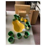 SHADES OF AUTUMN CERAMIC CONDIMENT SET, SQUASH