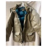 EDDIE BAUER RIDGE LINE MENS PARKA, TAN SHELL,