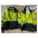 PIP AND CORNERSTONE HI-VIS SAFETY JACKETS, NEON