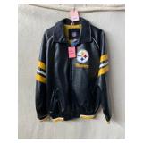 NFL PITTSBURGH STEELERS FAUX LEATHER JACKET,