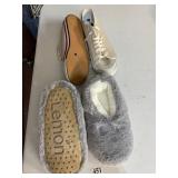 LEMON FAUX FUR SLIPPERS, TOMMY HILFIGER CANVAS
