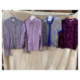 TALBOTS HERRINGBONE BLOUSE, ST. JOHN