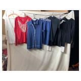 ASSORTED LADIES TOPS, LOUNGEWEAR, AND HOODIE,