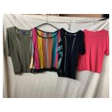 ELLA MOSS STRIPED TOP, BASLER KNIT TOP, ASSORTED