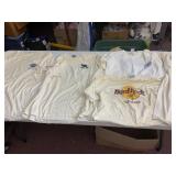 ASSORTED HARD ROCK CAFE T-SHIRTS, INCLUDES