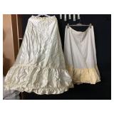 ASSORTED PETTICOATS, INCLUDES SATIN FINISH HOOP