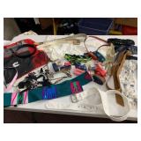 ASSORTED BELTS, TEXTILES, CALVIN KLEIN SILK TIE,