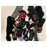 ASSORTED NOVELTY SOCKS, HALLOWEEN, CHRISTMAS,