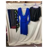 CASADEI ROYAL BLUE DRESS W/ SEQUIN EMBELLISHED