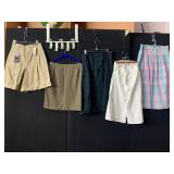 RALPH LAUREN COTTON SHORTS, LIZ CLAIBORNE SKIRT,