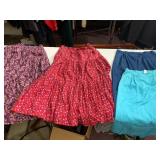 LAURA ASHLEY FLORAL SKIRTS, FASHION PLUS SOLID