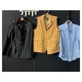 EDDIE BAUER WEATHEREDGE BLACK RAIN JACKET, JOS.