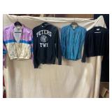 DESCENTE COLORBLOCK WIND BREAKER, ZIP FRONT,