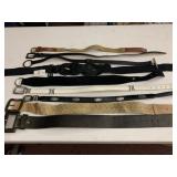 ASSORTED BELTS, INCLUDES LACOSTE CANVAS, CATO