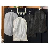 ASSORTED GARMENT BAGS, INCLUDES ZIPPERED