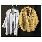 LONDON FOG LIGHT BLUE TRENCH COAT, BUTTON FRONT,