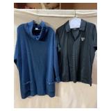 MARGARET WINTERS WAFFLE KNIT COWL NECK TUNIC,