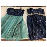 CDC FLORAL DRESS, MAGGY LONDON PETITES BLUE