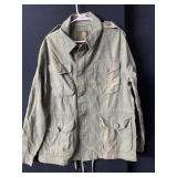 LUCKY BRAND CLOTHING FIELD JACKET, OLIVE GREEN,
