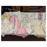 ASSORTED LINENS, INCLUDES EMBROIDERED