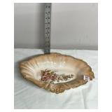LA FRANCAISE PORCELAIN OVAL SERVING DISH, FLORAL