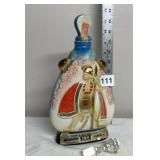 EMPTY CHINA JIM BEAM DECANTER, KING KAMEHAMEHA,