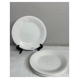 HOMER LAUGHLIN FIESTA DINNER PLATES, WHITE,