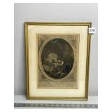 RHIVTHA & NEWMAN MEZZOTINT PRINT, LE DEPART DU