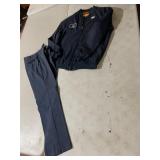 CINTAS WORK UNIFORM SET, INCLUDES ZIP-FRONT