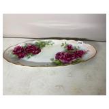 HUTSCHENREUTHER PORCELAIN OVAL SERVING TRAY,