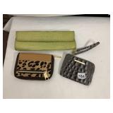 ASSORTED DESIGNER WALLETS AND WRISTLETS, INCLUDES